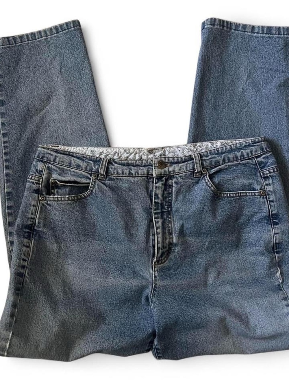 Appleseed's Straight Leg Blue Denim Jeans